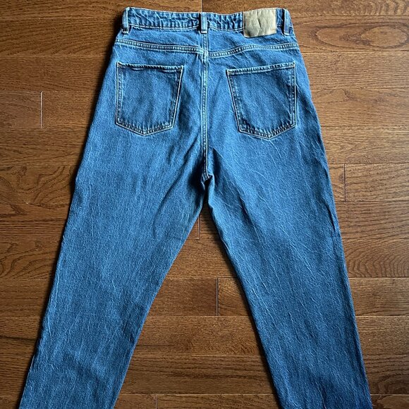 Zara Women’s US 8 Medium-Wash High-Rise Straight Jeans - Picture 3 of 8